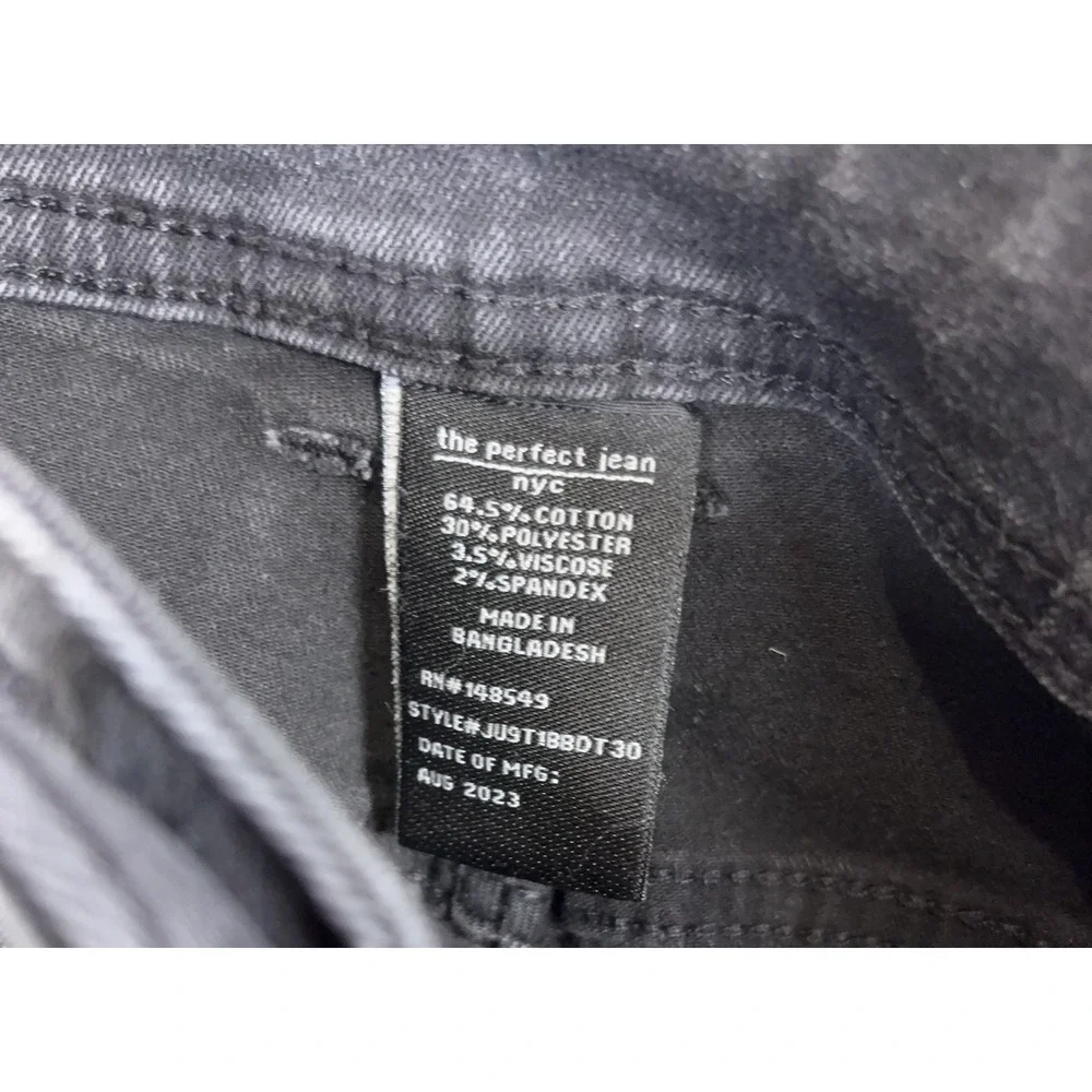 The Perfect Jean NYC Slim Fit Jeans Mens 40x30 Black Stretch‎